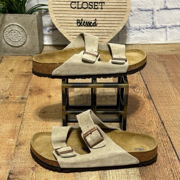Birkenstock Arizona Suede Leather - New with Tags - Picture 1 of 6